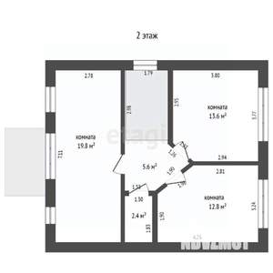 Дом 124м&sup2;, 2-этажный, участок 5 сот.  