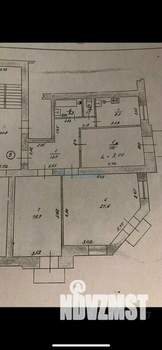 3-к квартира, вторичка, 75м2, 2/2 этаж