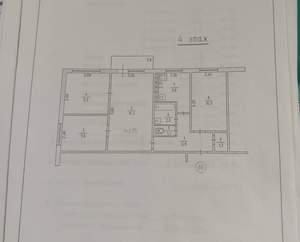 4-к квартира, вторичка, 62м2, 4/5 этаж