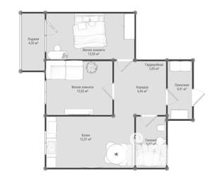 2-к квартира, строящийся дом, 59м2, 5/5 этаж