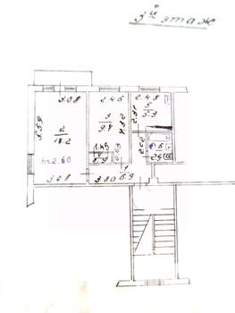 2-к квартира, вторичка, 43м2, 3/4 этаж